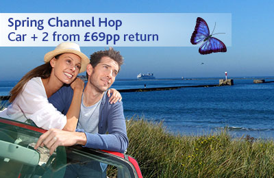 Spring Channel Hop met Brittany Ferries van £ 69pp retourauto + 2 Spring Channel Hop met Brittany Ferries van £ 69pp retourauto + 2