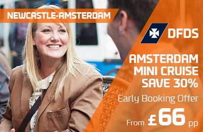 Bespaar 30% op een Early Bird Mini Cruise naar Amsterdam Bespaar 30% op een Early Bird Mini Cruise naar Amsterdam