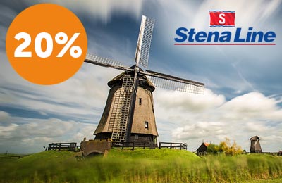 Tot 20% korting op Harwich tot Hook of Holland + 10% korting op vooraf geboekte hutten en maaltijden! Tot 20% korting op Harwich tot Hook of Holland + 10% korting op vooraf geboekte hutten en maaltijden!