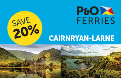 20% Korting op de route Cairnryan-Larne met P & O Ferries 20% Korting op de route Cairnryan-Larne met P & O Ferries