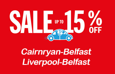 Tot 15% korting op de routes van Cairnryan en Liverpool naar Belfast met Stena Line! Tot 15% korting op de routes van Cairnryan en Liverpool naar Belfast met Stena Line!
